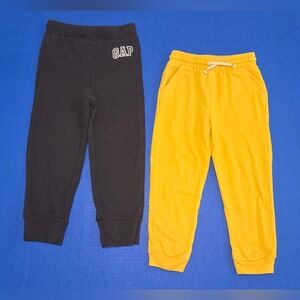 GAP Kids Dark Brown and Okie Dokie Yellow Joggers